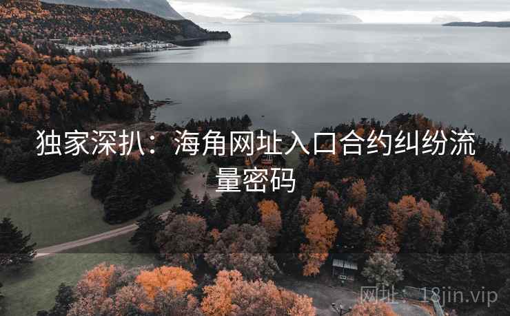 独家深扒:海角网址入口合约纠纷流量密码